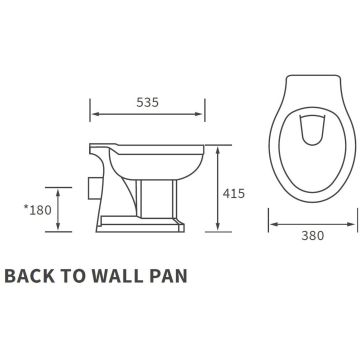 Elisa BTW WC & STANDARD S/C SEAT