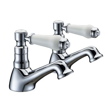 Vienna BASIN PILLAR TAPS-CHROME