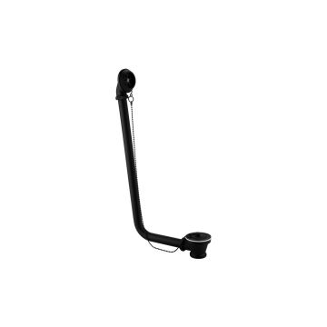 EXPOSED BATH PLUG & CHAIN WASTE BLACK