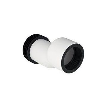 Geberit straight connector set for wall-hung WC, stepped by 7 cm: white alpine   131.108.11.1