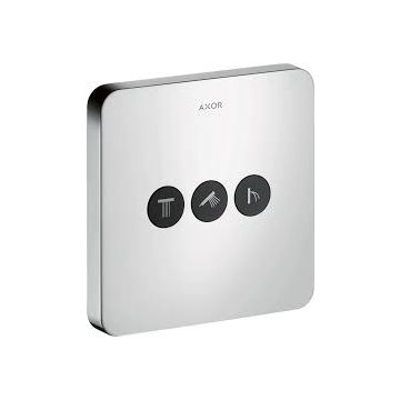 HANSGROHE AXOR CITTERIO M - SHOWER SELECT FLUSH VALVE FOR 3 CONSUMERS CHROME 36773000