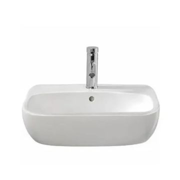 Twyford 550 x 445mm semi recessed washbasin, 1 tap hole MD4621WH