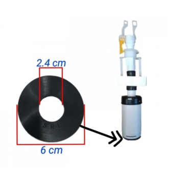 Oli Concealed Cistern Flush valve seal