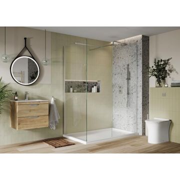 I8 WET ROOM SCREEN 1200MM X 2000MM S8-WET1200CHR