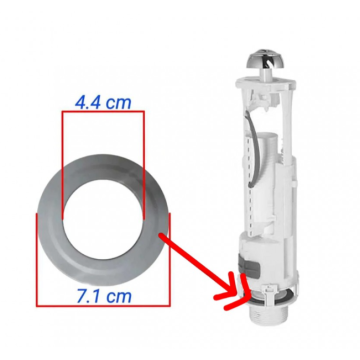 Siamp Dual Flush Toilet Cistern Flush Valve seal 003