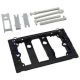 The Geberit conversion set for flush plates Danceline is designed to facilitate the replacement of specific models, including 240.935.00.1, 241.875.00.1, and 241.873.00.1. This set provides an easy solution for updating or changing the flush plate while e