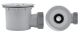Wirquin Macdee Tourbillon top access shower waste with ABS chrome plated Greyd, bagged  30120458