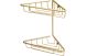 Delly 2-TIER CORNER STORAGE - BRASS