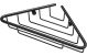Delly 1-TIER CORNER STORAGE - BLACK