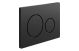FLUSHPLATE ROUND PUSH BUTTON BLACK