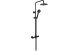 ROUND THERMO BAR MIXER W/RISER KIT-BLK
