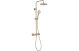 THERMO BAR MIXER W/RISER KIT-BR.BRASS