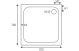 45MM DELUXE 700X700 SQUARE TRAY&WASTE