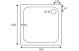 45MM DELUXE 900X900 SQUARE TRAY&WASTE