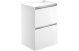 Auckland 600 2DRW F/S UNIT(NO TOP)-WHITE