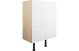 TEXTURE 600 3 DRAWER BASE UNIT-WHITE