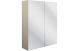 Krakow  600 2 DR MIRROR WALL UNIT-LATTE