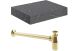 NATURAL 600 GREY SHELF/BOTTLE TRAP BRASS