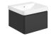 Warsaw  500 WALL UNIT 1DRW & BASIN M/BLACK
