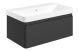 Warsaw  800 WALL UNIT 1DRW & BASIN M/BLACK
