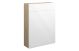  Valencia  600 SLIM WC OAK CAB WHITE FASCIAS