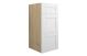  Glasgow  300 STD 3DRW OAK CAB WHITE FASCIAS