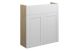  Glasgow  600 SLIM B/UNIT OAK CAB WHITE DRS