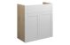  Glasgow  600 STD B/UNIT OAK CAB WHITE DRS