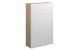  Glasgow  500 SLIM WC OAK CAB WHITE FASCIAS