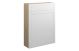  Glasgow  600 SLIM WC OAK CAB WHITE FASCIAS