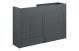  Glasgow  STD 1236 BASIN&WC OAK CAB/GRAPH
