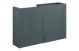  Glasgow  STD 1236 BASIN&WC OAK CAB/GREEN