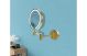 HOSHI MIRROR COSMETIC LED RND BRUSH BRSS