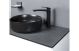 LUXEY 355 ROUND WASHBOWL & WASTE - BLACK