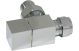 SQUARE CHROME RAD VALVES-ANGLED