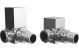 SQUARE CHROME RAD VALVES-CORNER