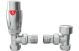ROUND THERMO. CHROME RAD VALVES-ANGLED