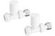 PATTERNED WHITE RAD VALVES-STRAIGHT