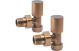 PATTERN RADIATOR VALVE ANGLED BRONZE