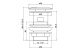 SLOTTED PUSH BUTTON WASTE-STEEL