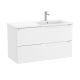 Roca Aleyda Unik Wall-hung Vanity Unit with Two Drawers and Right-handed Basin (1000mm) A857713509