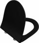 Vitra Sento Slim Toilet Seat, Soft Close, Matte Black 120-083-009