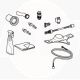Geberit connection set for Geberit 243651001 AquaClean Sela 243.651.00.1
