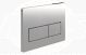FLUSHPLATE RECTANGLE PUSH BUTTON CHROME