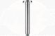 ROUND CEILING ARM 180MM - CHROME