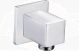 CHROME WALL OUTLET ELBOW - SQUARE
