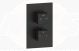 SQUARE CONCEALED VALVE 2 OUTLET BLACK