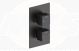 SQUARE SHOWER VALVE THERM HND 1WAY BLACK