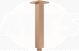 SQUARE CEILING ARM 180MM BRUSHED BRONZE
