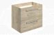 Region 590 BASIN UNIT WALL 2 DRAWER OAK